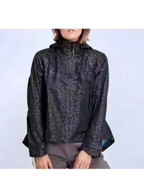 Mammut Tokyo HS‎ Hooded Jacket Black Animal Print - Size Medium
